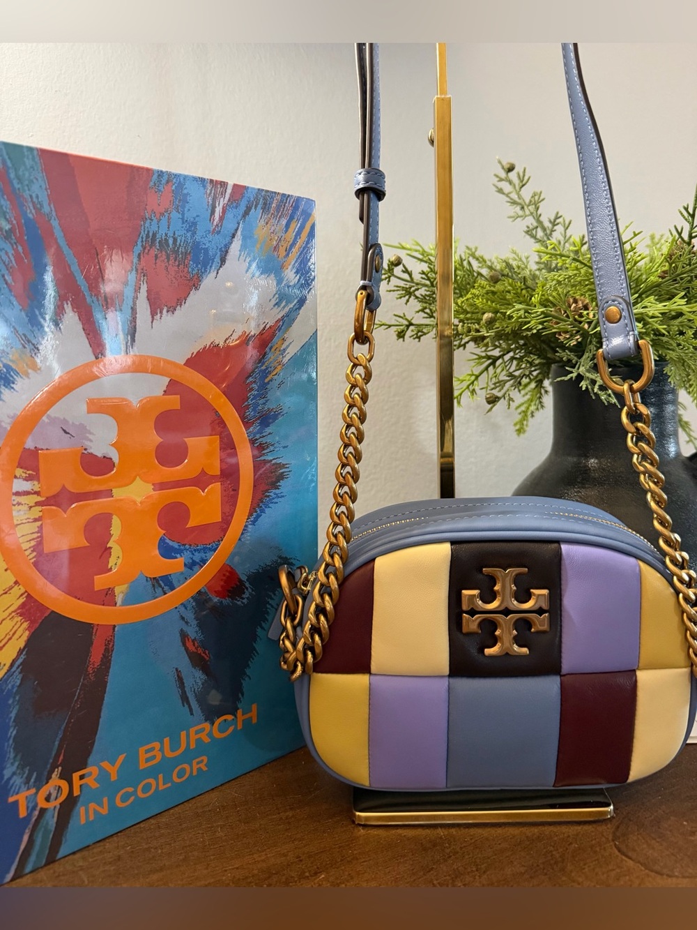 Tory Burch Kira Patchwork Camera Bag (NWT)